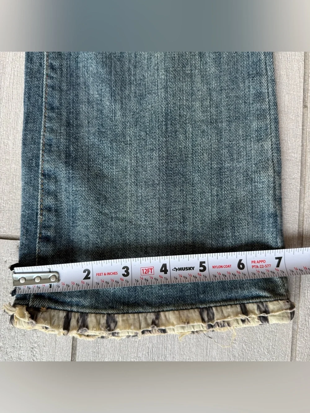 Just Cavalli Womens Lace Trim Straight Fit Jeans 26/40 Light Wash Denim Italy